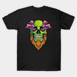 Mushroom Skull Green T-Shirt